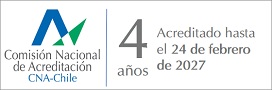 Acreditado por CNA-Chile por&nbsp;4&nbsp;años hasta&nbsp;febrero de 2027