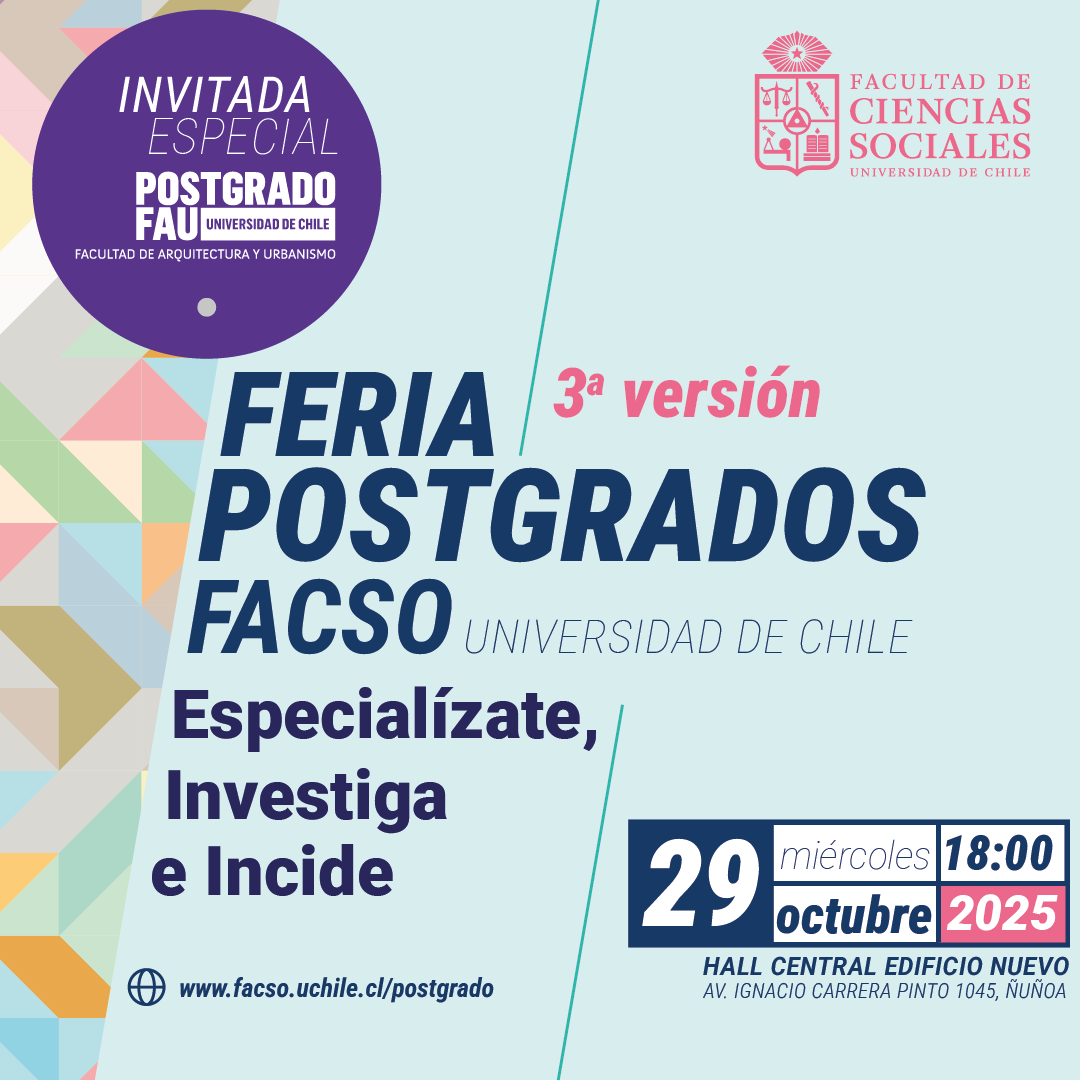 3era Feria Postgrados FACSO UChile.