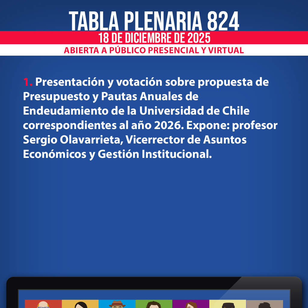 Afiche tabla plenaria Nº 824